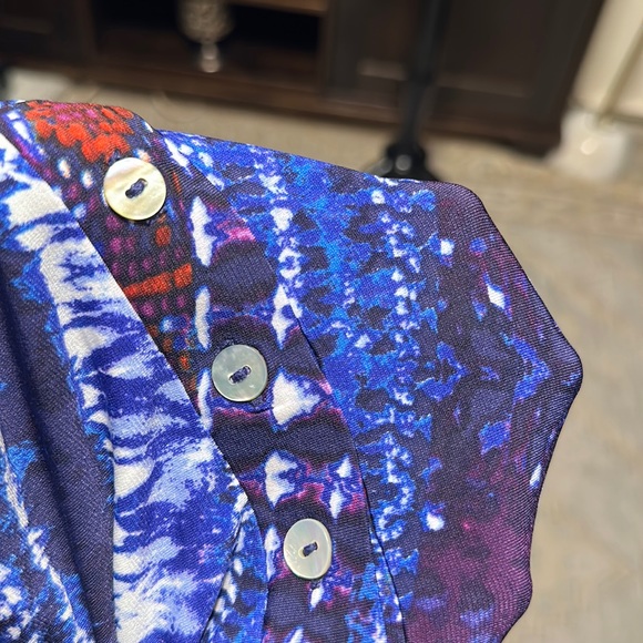 NWT AVA JAMES WOMENS TOP SIZE L MULTICOLOR - Picture 4 of 14